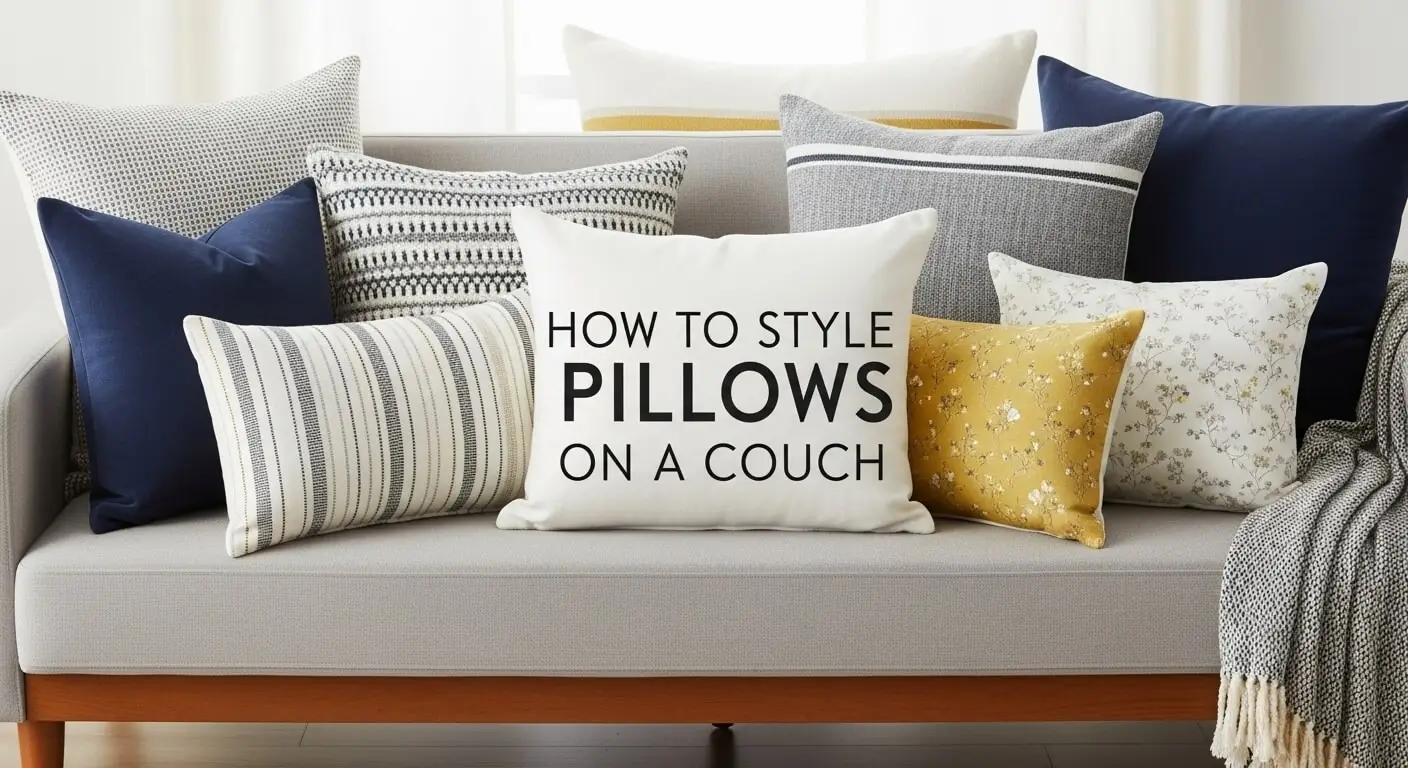 How to Arrange Throw Pillows on a Couch Like a Designer